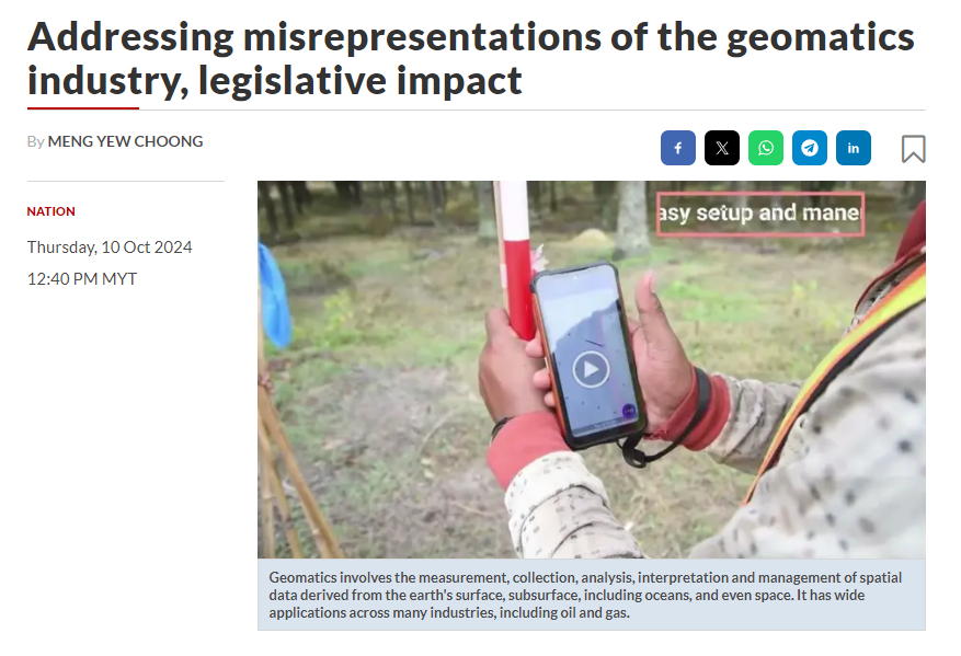 Addressing misrepresentations of the geomatics industry, legislative impact