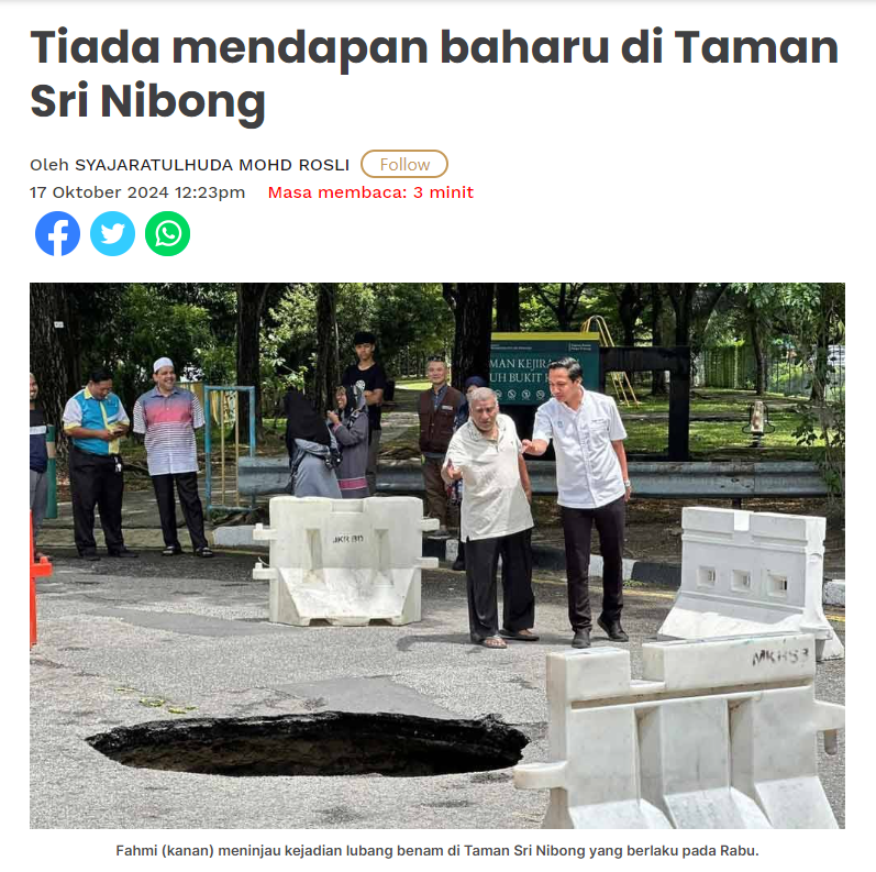 Tiada mendapan baharu di Taman Sri Nibong