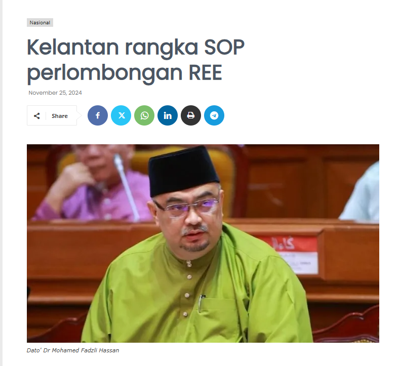 Kelantan rangka SOP perlombongan REE