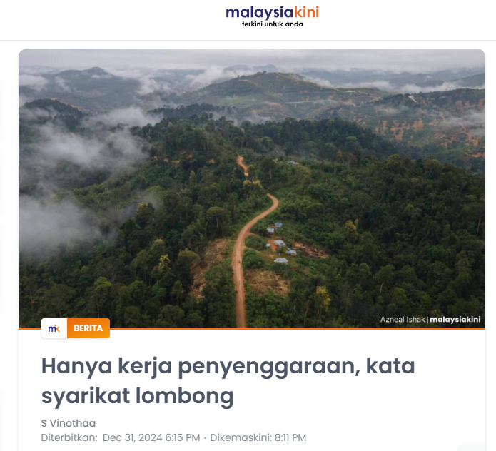 Hanya kerja penyenggaraan, kata syarikat lombong