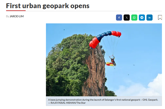 First urban geopark opens