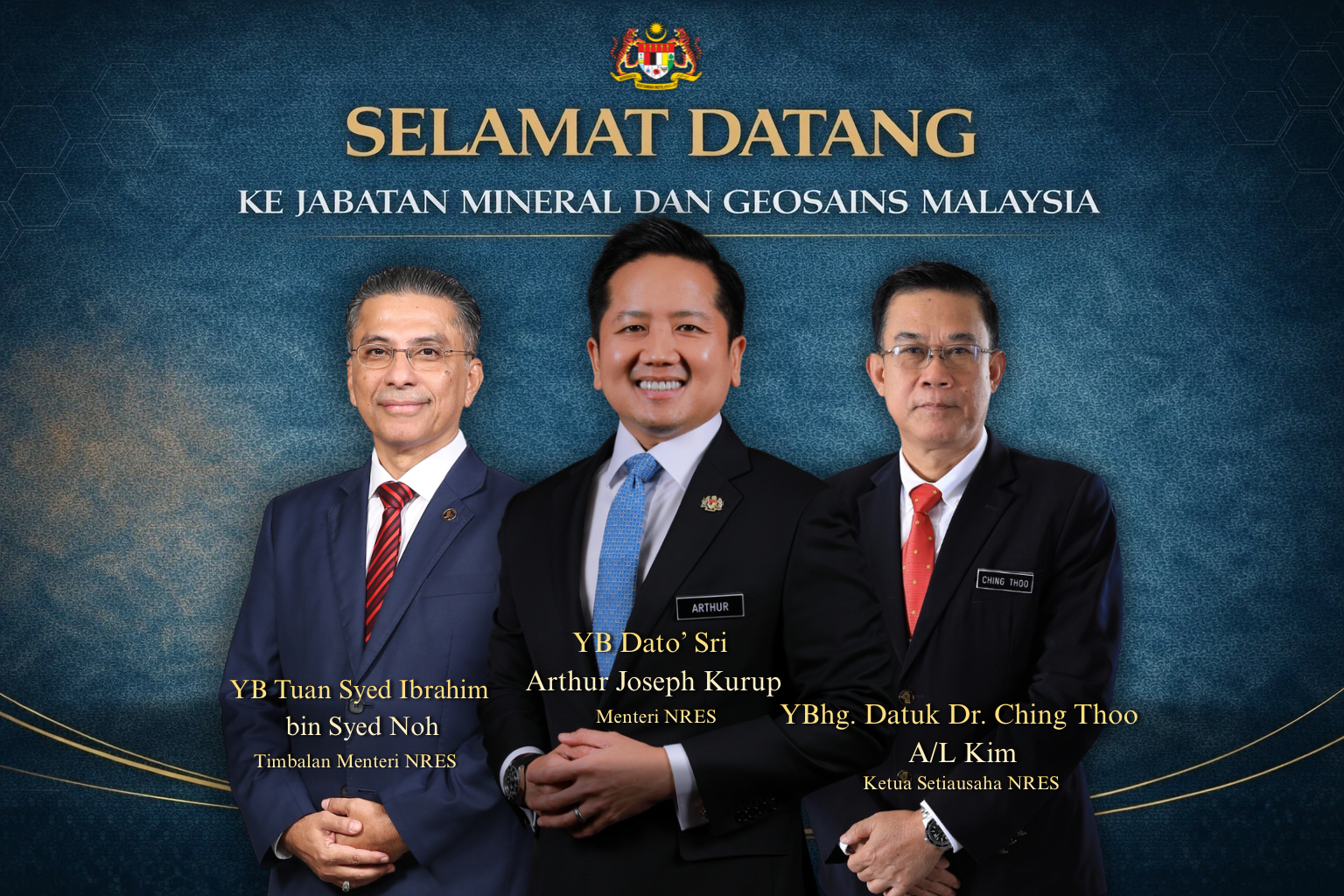 Lawatan Rasmi YB Menteri dan YB Timbalan Menteri NRES ke Ibu Pejabat JMG